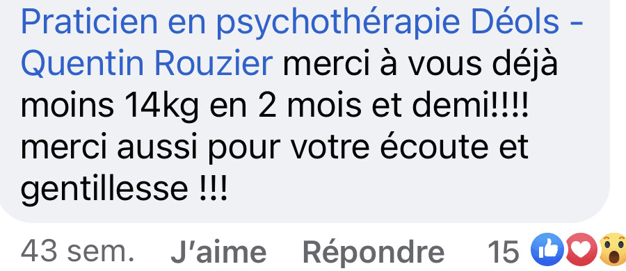 hypnose poids chateauroux avis client positif n°2 sur messenger