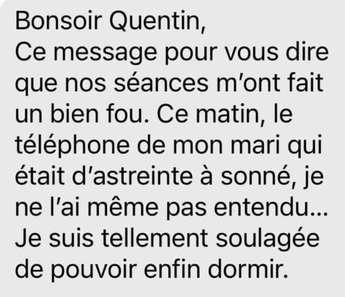 hypnose sommeil chateauroux avis client positif n°2 sur messenger